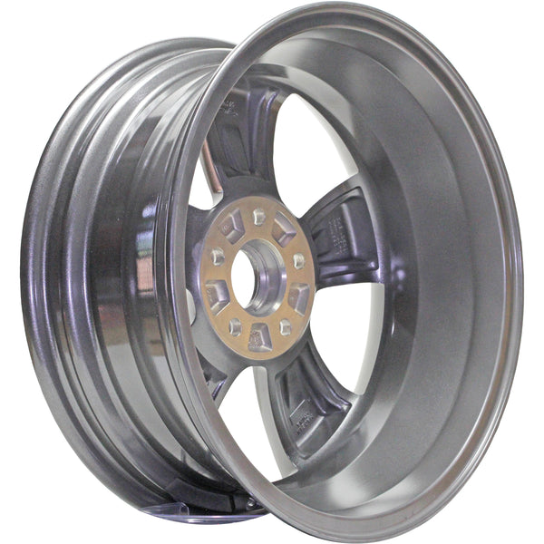 New 17" 2015-2017 Jeep Compass Polished and Charcoal Replacement Alloy Wheel - Factory Wheel Replacement
