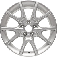 New 17" 2013-2016 Dodge Dart Silver Replacement Alloy Wheel - Factory Wheel Replacement