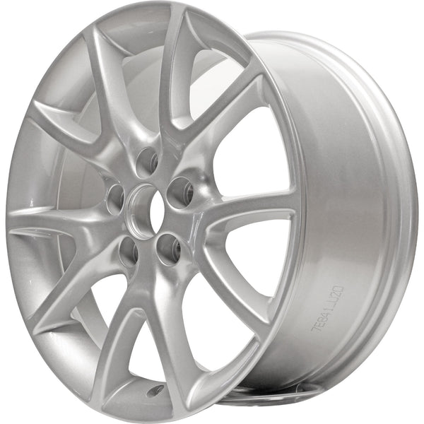 New 17" 2013-2016 Dodge Dart Silver Replacement Alloy Wheel - Factory Wheel Replacement