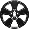 New 20" 2013-2018 Dodge Ram 1500 Gloss Black Replacement Alloy Wheel - 2451, 2495