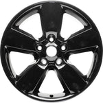 New 20" 2013-2018 Dodge Ram 1500 Gloss Black Replacement Alloy Wheel - 2451, 2495 - Factory Wheel Replacement