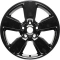 New 20" 2019-2022 Dodge Ram 1500 Classic Black Replacement Alloy Wheel - 2451, 2495