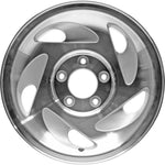 New 17" 1997-2000 Ford Expedition Machine Silver Replacement Alloy Wheel - Factory Wheel Replacement