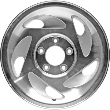 New 17" 1997-2000 Ford Expedition Machine Silver Replacement Alloy Wheel - 3196