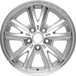 New 16" 2005-2009 Ford Mustang Machine Silver Replacement Alloy Wheel - Factory Wheel Replacement