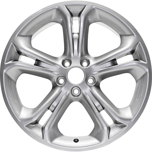 New 20" 2011-2015 Ford Explorer Hyper Silver Replacement Alloy Wheel - Factory Wheel Replacement