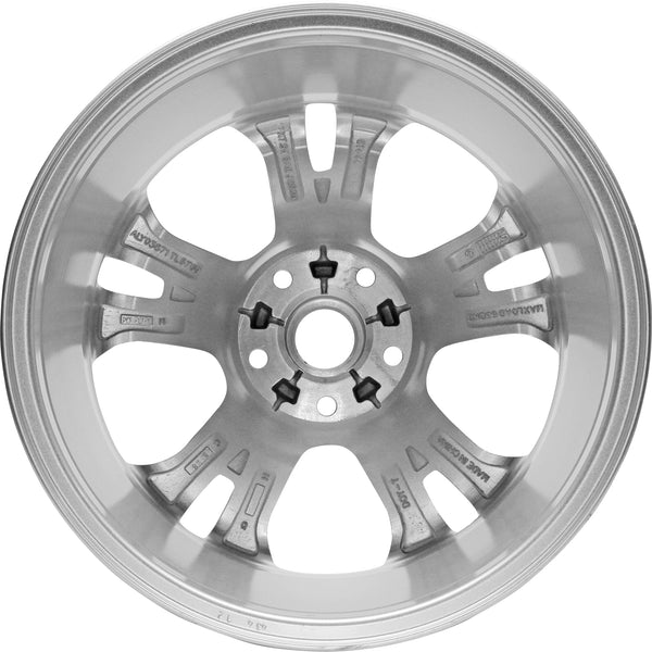 New 17" 2010-2012 Ford Fusion Silver Replacement Alloy Wheel - 3871 - Factory Wheel Replacement