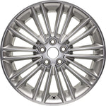 New 18" 2013-2016 Ford Fusion Hyper Silver Replacement Alloy Wheel - 3960 - Factory Wheel Replacement