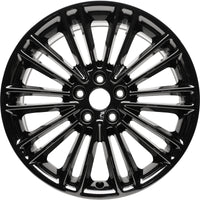 New 18" 2013-2014 Lincoln MKZ Black Chrome Replacement Alloy Wheel - Factory Wheel Replacement