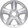 New 20" 2007-2013 Chevrolet Silverado 1500 All Silver Replacement Alloy Wheel