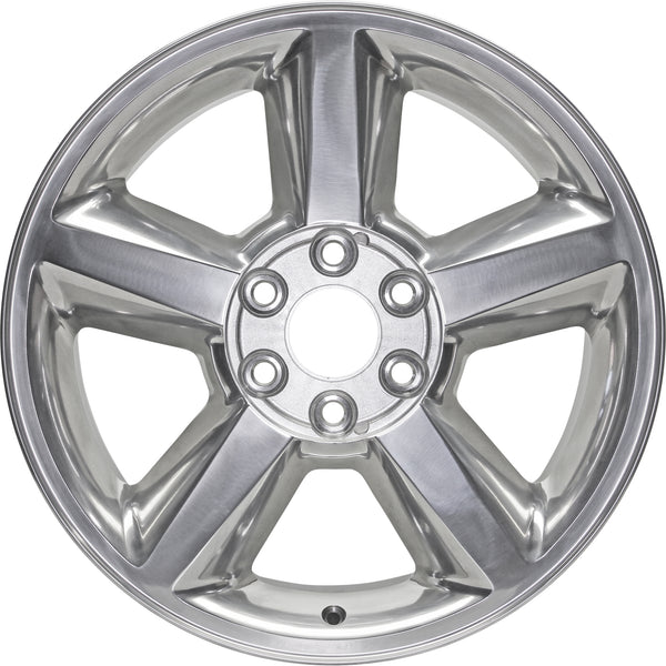 New 20" 2007-2013 Chevrolet Silverado 1500 Polished Replacement Alloy Wheel - Factory Wheel Replacement