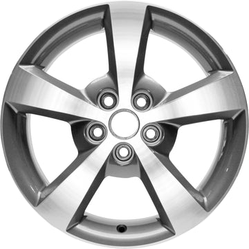 New 17" 2006-2012 Chevrolet Malibu Machine Charcoal Replacement Wheel - 5334