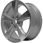 New 17" 2006-2012 Chevrolet Malibu Machine Charcoal Replacement Wheel - Factory Wheel Replacement