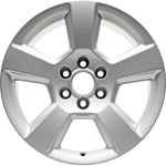 New 20" 2015-2018 Chevrolet Silverado 1500 Silver Replacement Alloy Wheel - 5652 - Factory Wheel Replacement