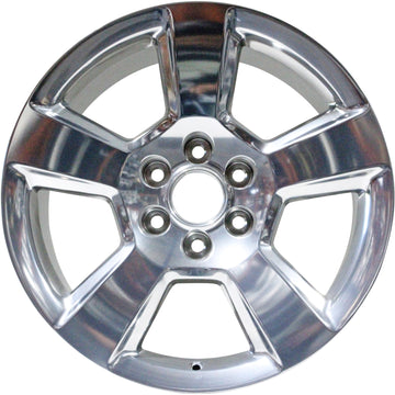 New 20" 2014-2018 Chevrolet Silverado 1500 Polished Replacement Alloy Wheel - 5652