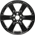New 22" 2014-2018 Chevrolet Silverado 1500 Black Replacement Alloy Wheel - 5662