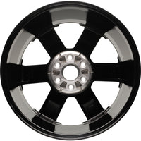 New 22" 2015-2019 GMC Yukon Black Replacement Alloy Wheel - Factory Wheel Replacement