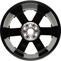 New 22" 2015-2019 Chevrolet Suburban 1500 Black Replacement Alloy Wheel - Factory Wheel Replacement