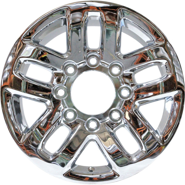 New 18" 2015-2019 Chevrolet Silverado 3500 SRW Replacement Chrome Wheel - 5709 - Factory Wheel Replacement