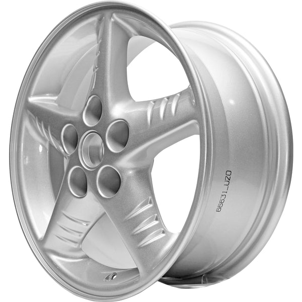 New 16" 1999-2005 Pontiac Grand Am Silver Replacement Alloy Wheel - 6533 - Factory Wheel Replacement