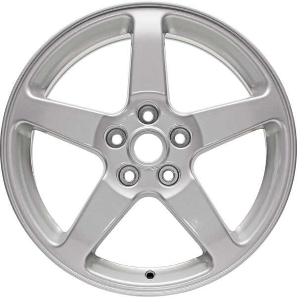 New 17" 2005-2010 Pontiac G6 Silver Replacement Alloy Wheel - 6585 - Factory Wheel Replacement