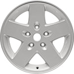New 17" 2007-2018 Jeep Wrangler JK All Silver Replacement Alloy Wheel - 9074 - Factory Wheel Replacement