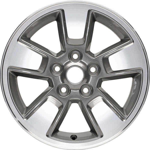 New 16" 2008-2012 Jeep Liberty Machine Charcoal Replacement Alloy Wheel - 9084 - Factory Wheel Replacement