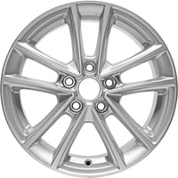 New 16" 2015-2018 Ford Focus Silver Replacement Alloy Wheel - 10010 - Factory Wheel Replacement