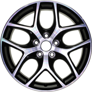 New 17" 2015-2018 Ford Focus Machine Black Replacement Alloy Wheel - 10012