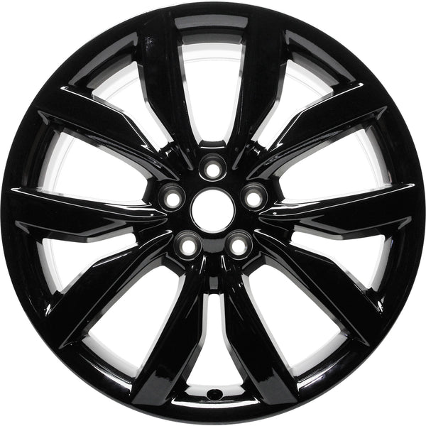 New 19" 2017-2019 Ford Escape Gloss Black Replacement Alloy Wheel - 10112 - Factory Wheel Replacement