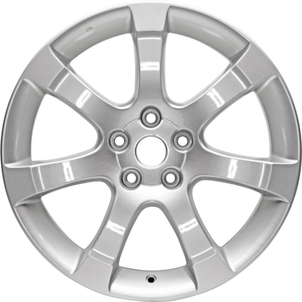 New 18" 2007-2008 Nissan Maxima Silver Replacement Alloy Wheel - 62475 - Factory Wheel Replacement