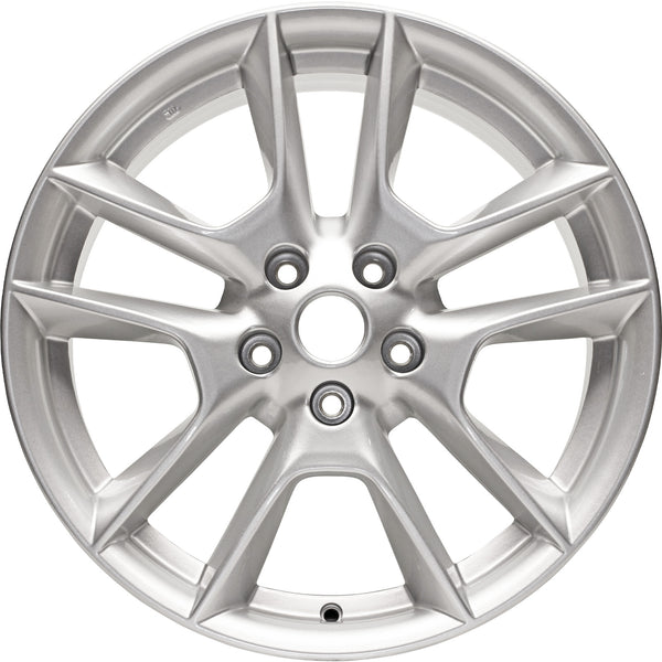 New 18" 2009-2014 Nissan Maxima Silver Replacement Alloy Wheel - 62511 - Factory Wheel Replacement