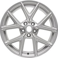 New 19" 2009-2011 Nissan Maxima Bright Silver Replacement Alloy Wheel - 62512 - Factory Wheel Replacement