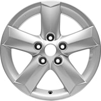 New 16" 2008-2015 Nissan Rogue Silver Replacement Alloy Wheel - 62538 - Factory Wheel Replacement