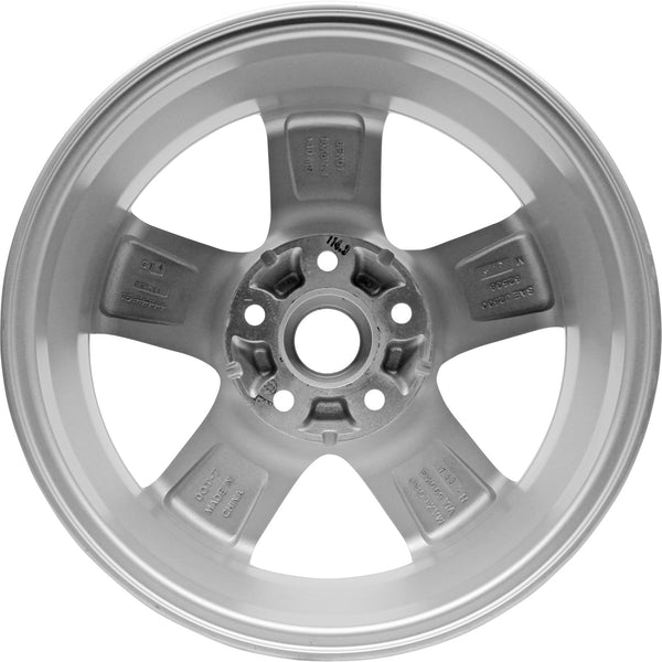 New 16" 2008-2015 Nissan Rogue Silver Replacement Alloy Wheel - 62538 - Factory Wheel Replacement