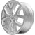 New 18" 2011-2015 Nissan Rogue Silver Replacement Alloy Wheel - 62561 - Factory Wheel Replacement