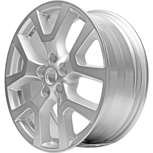 New 18" 2011-2015 Nissan Rogue Silver Replacement Alloy Wheel - 62561 - Factory Wheel Replacement