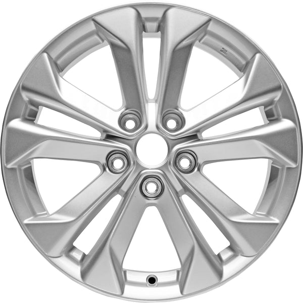 New 17" 2014-2018 Nissan Rogue Silver Replacement Alloy Wheel - 62617 - Factory Wheel Replacement