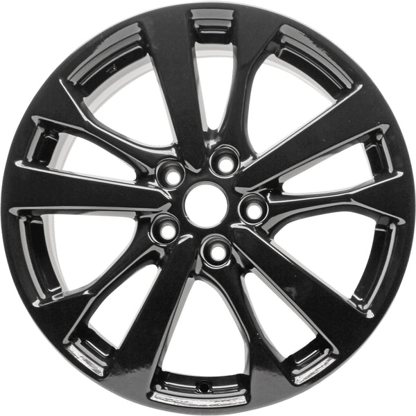 New 18" 2016-2018 Nissan Altima Gloss Black Replacement Alloy Wheel - 62720 - Factory Wheel Replacement