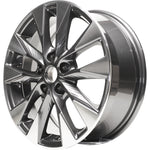 New 17" 2016-2019 Nissan Sentra Machine Charcoal Replacement Alloy Wheel - 62730 - Factory Wheel Replacement