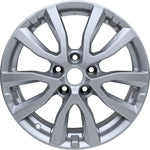 New 17" 2017-2020 Nissan Rogue Silver Replacement Alloy Wheel - 62746 - Factory Wheel Replacement