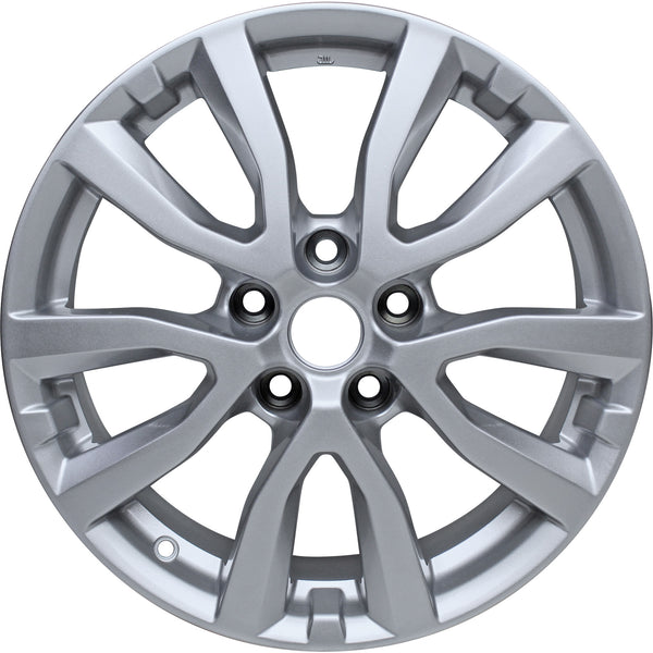 New 17" 2017-2020 Nissan Rogue Silver Replacement Alloy Wheel - 62746 - Factory Wheel Replacement