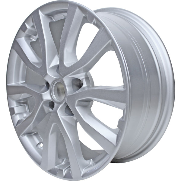 New 17" 2017-2020 Nissan Rogue Silver Replacement Alloy Wheel - 62746 - Factory Wheel Replacement