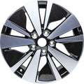 New 17" 2019-2022 Nissan Altima Machine Black Replacement Alloy Wheel - 62784