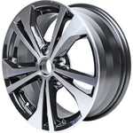 New 16" 2020-2023 Nissan Sentra Machined and Black Replacement Alloy Wheel - 62822 - Factory Wheel Replacement
