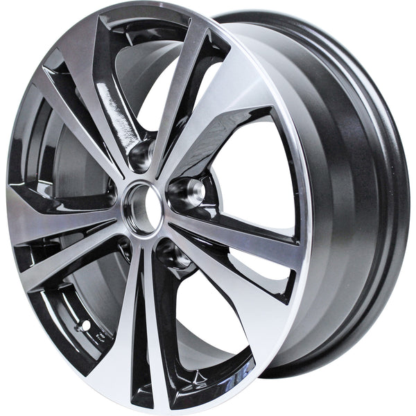 New 16" 2020-2023 Nissan Sentra Machined and Black Replacement Alloy Wheel - 62822 - Factory Wheel Replacement