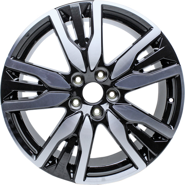 New 20" 2019-2022 Honda Pilot Machine Black Replacement Alloy Wheel - 63149 - Factory Wheel Replacement