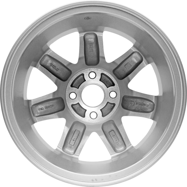 New Set of 4 15" 1999-2000 Honda Civic Si Reproduction Alloy Wheels - Machine Silver - 63793 - Factory Wheel Replacement