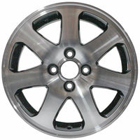New Set of 4 15" 1999-2000 Honda Civic Si Reproduction Alloy Wheels - Machine Black - Factory Wheel Replacement