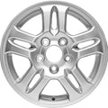 New 15" 2002-2004 Honda CR-V Silver Replacement Alloy Wheel - 63842